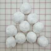 Applique - White Pom Poms 2.5-inch